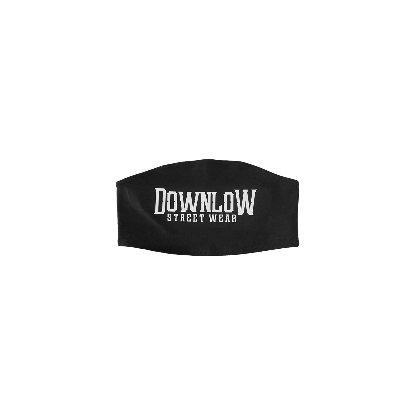 Downlow Streetwear Logo Tube Top (Black)